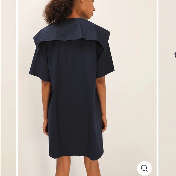 Storets NWT Tinsley Lace Up Sailor Dress Navy Blue Size S/M - Picture 6 of 15